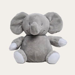 Grey Eco Recycled Elephant Soft Toy – 15cm