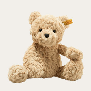 Soft and cuddly steiff bear "jimmy" classic teddy bear in soft brown