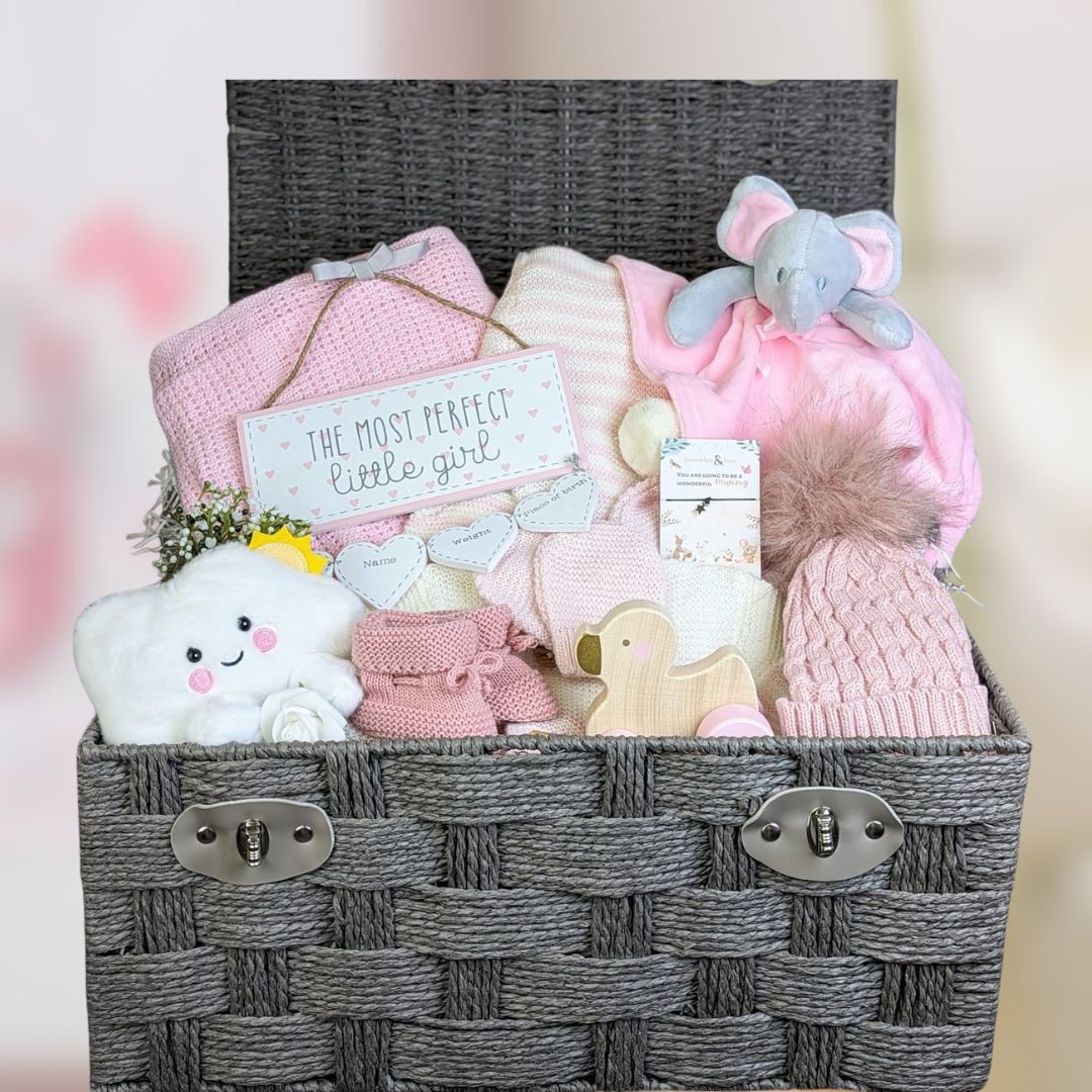 Buy BUSHBABY Baby Gift Set - New Baby Hampers Girls in Keepsake Box with Unique  New Baby Gifts - Baby Girl Gifts Newborn - Baby Shower Gifts for Mum - New  Mum