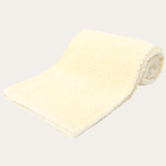 Personalisable Soft Waffle Baby Blanket Wrap - Lemon