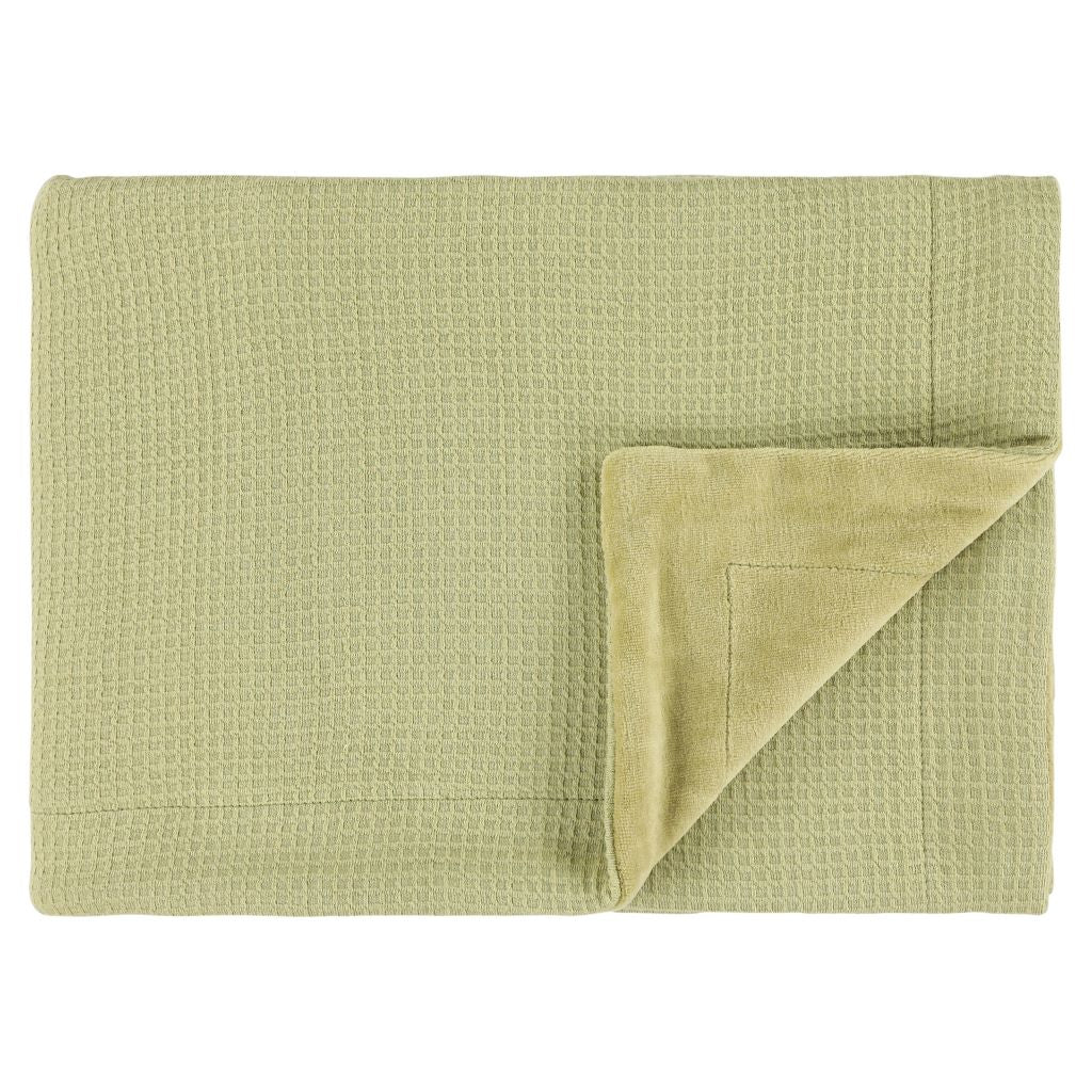 Lemongrass green organic baby blanket