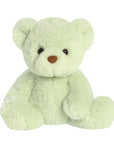 Soft light green teddy bear with the softest fur and cute face approx 9 inches