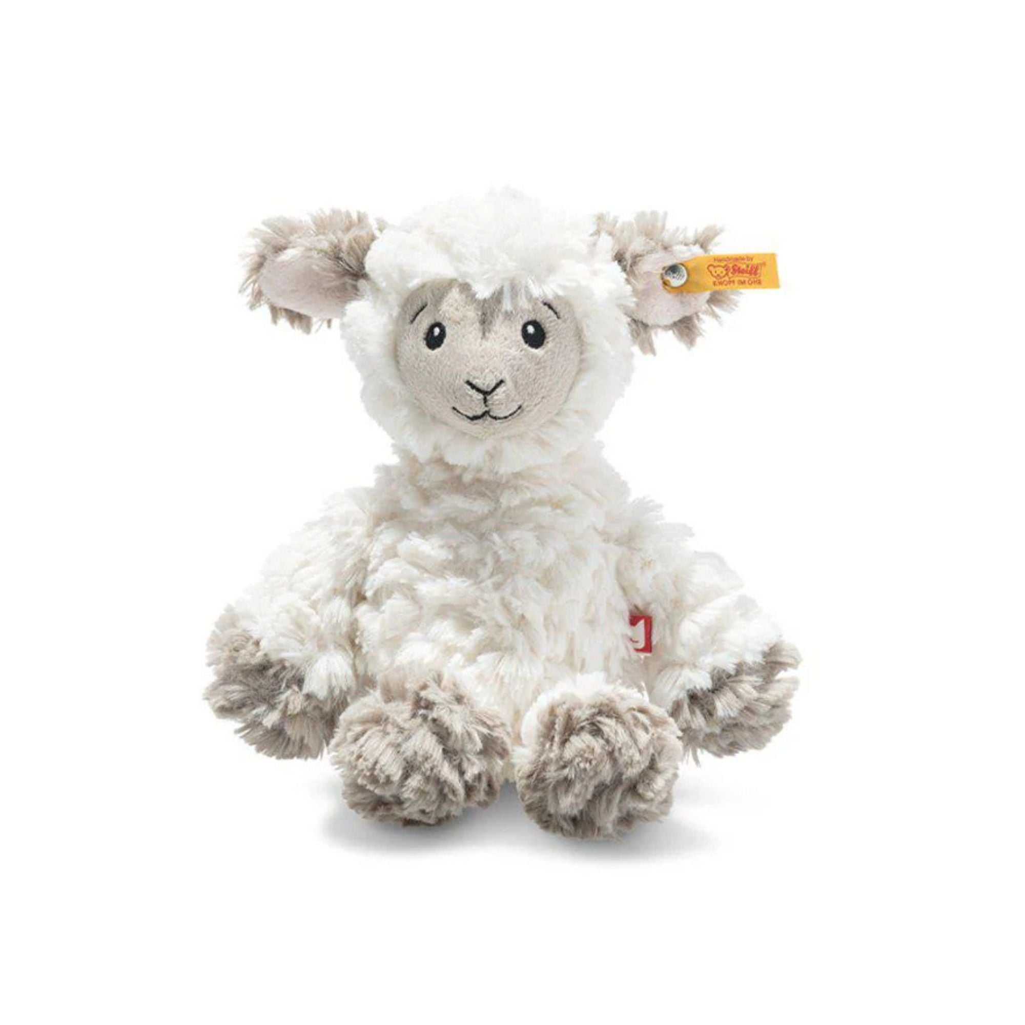 20cm soft cuddly steiff lamb suitable for babies and children. bumbles and boo.