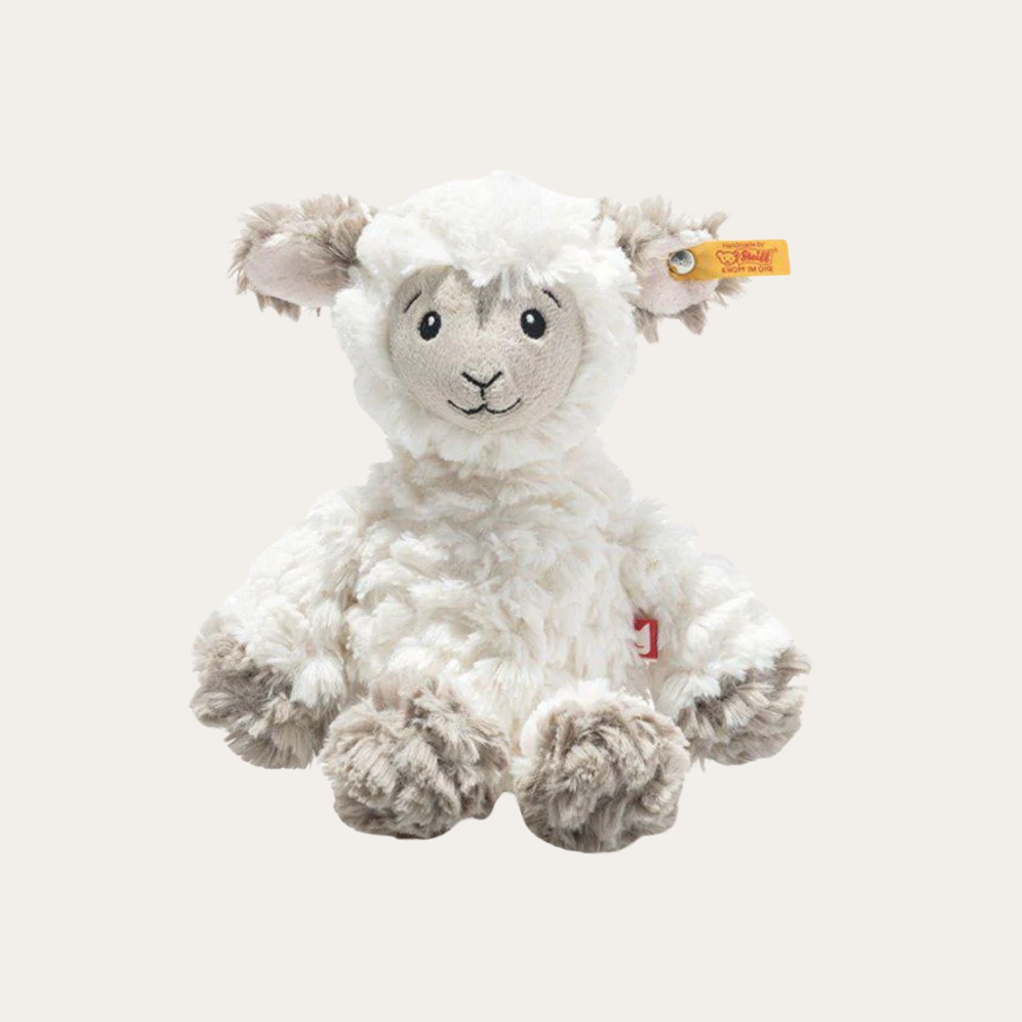 20cm soft cuddly steiff lamb plush toy suitable for babies and children perfect for spring.