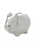 money bank silver pig