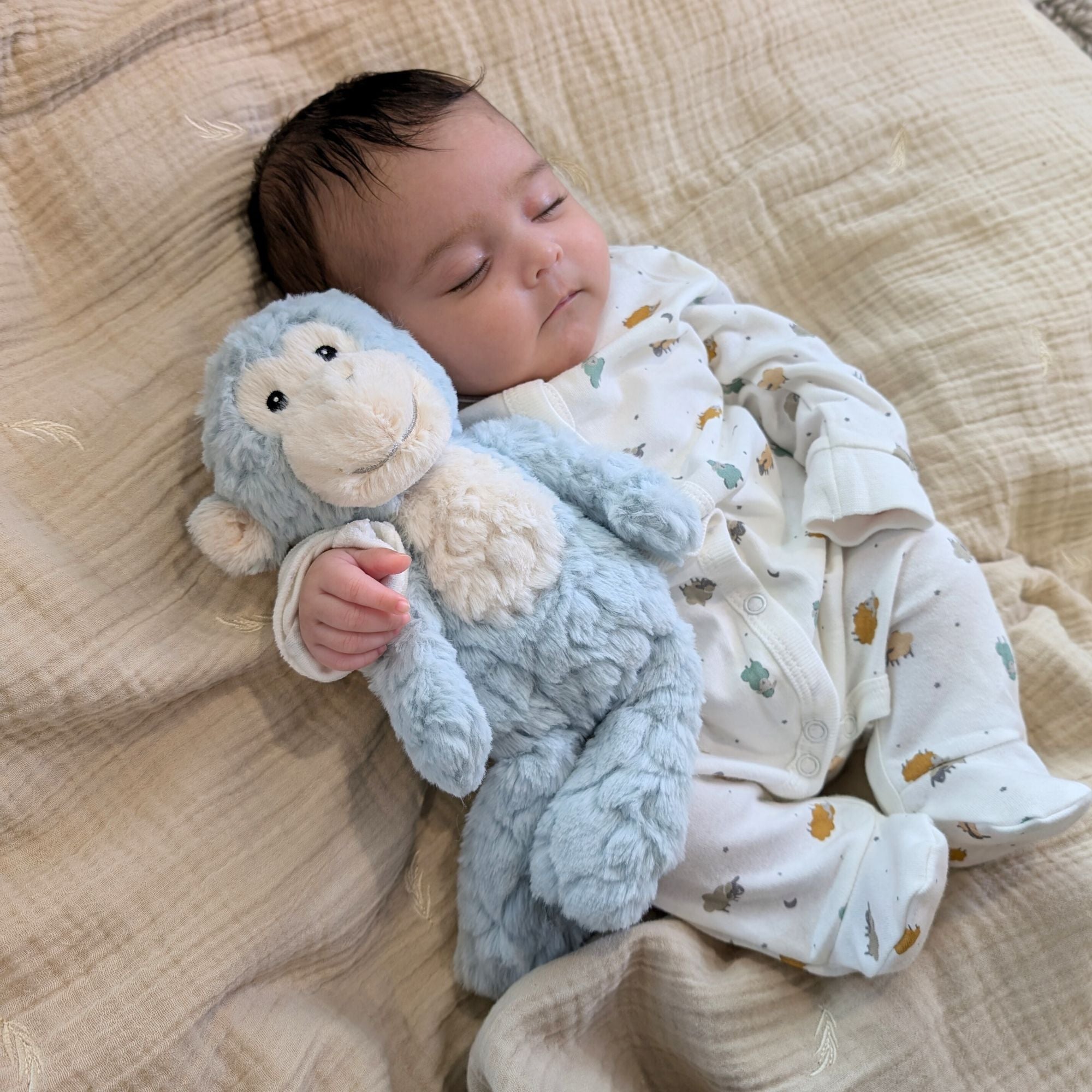 monkey soft toy mary meyer seafoam