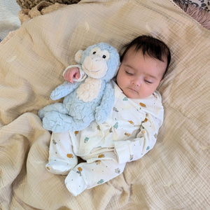 monkey soft toy seafoam