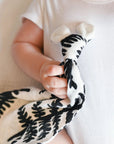 muslin comforter fern black and white organic cotton