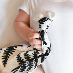 Organic Soft Comforter Muslin Toy Black & White