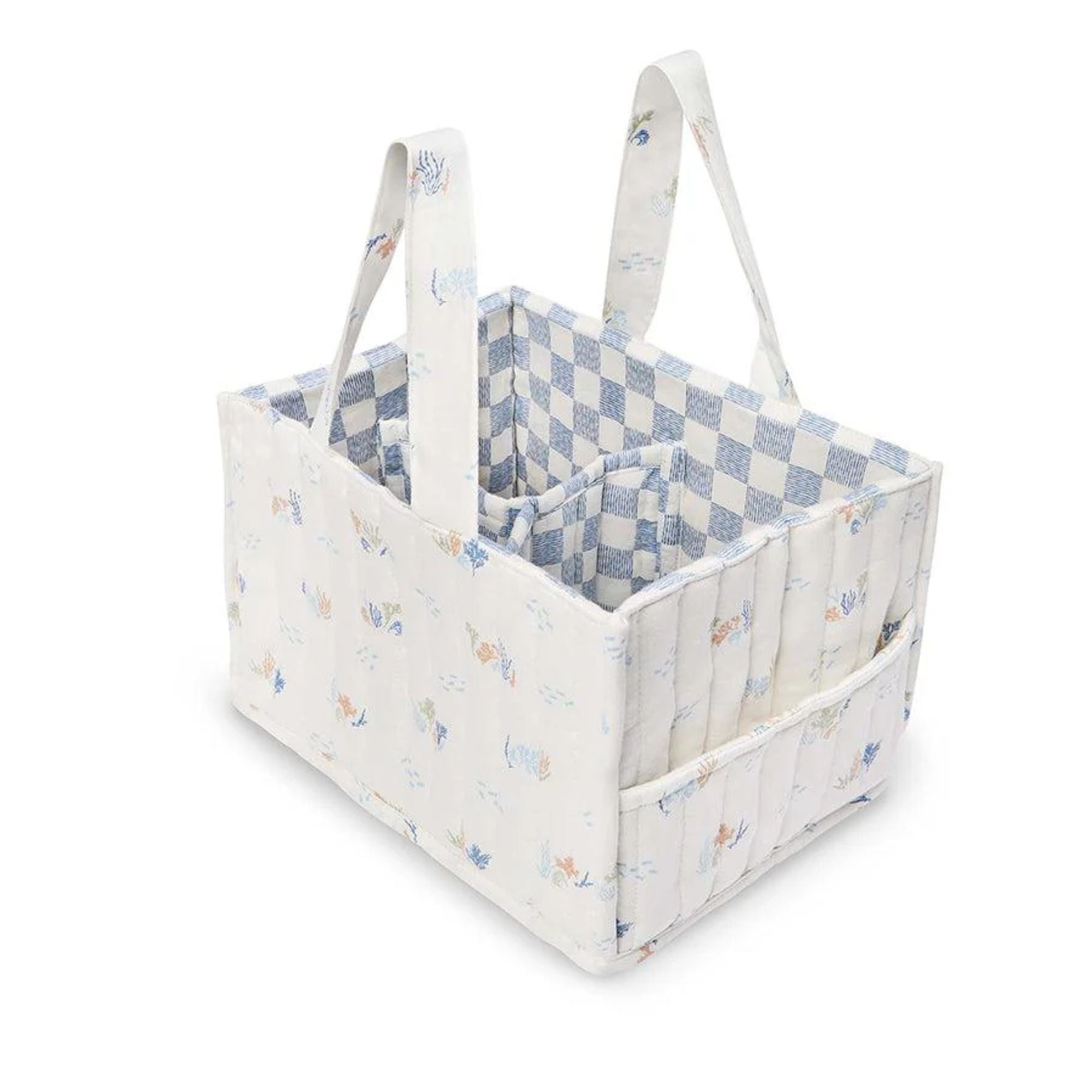 nappy caddy from avery row which is organic and for baby's nursery