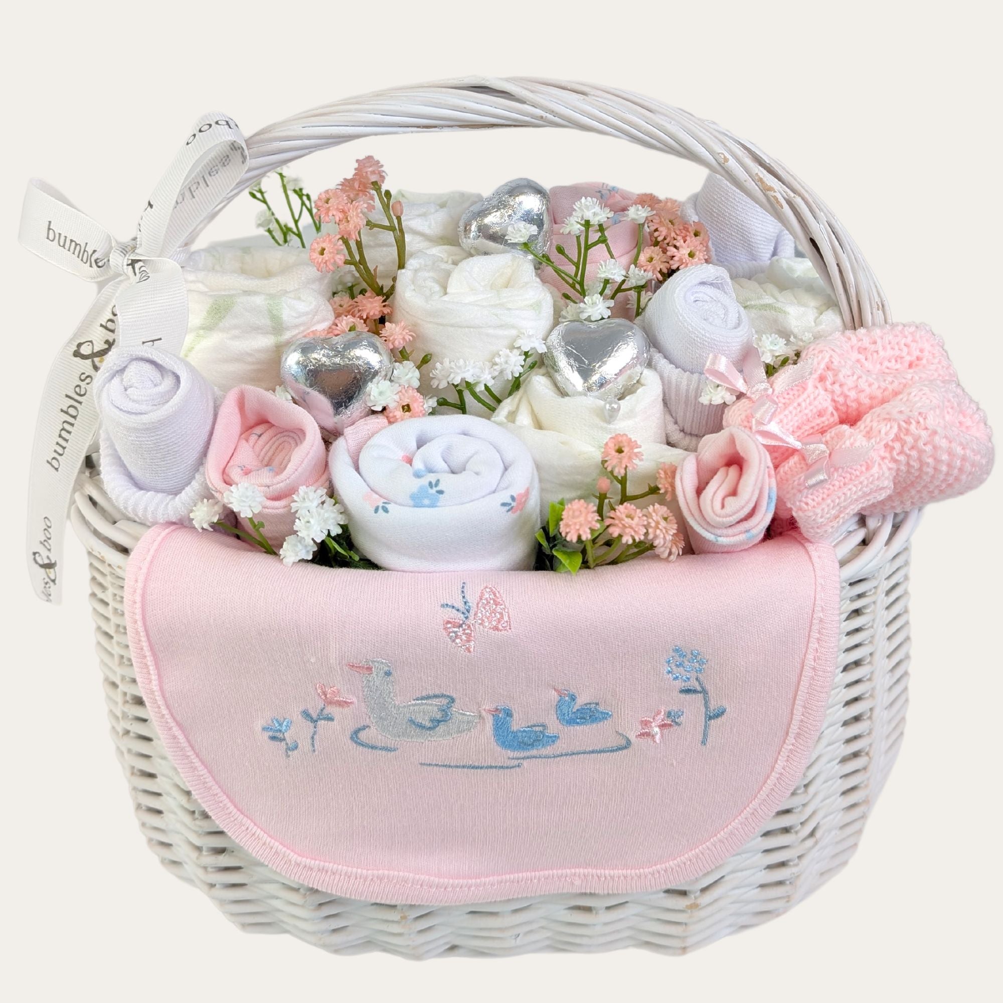 Baby Girl Gift Basket, popular Cherry Gift Basket, Newborn Gift