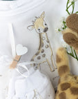 new mums gifts box with giraffe clothing set for a new baby