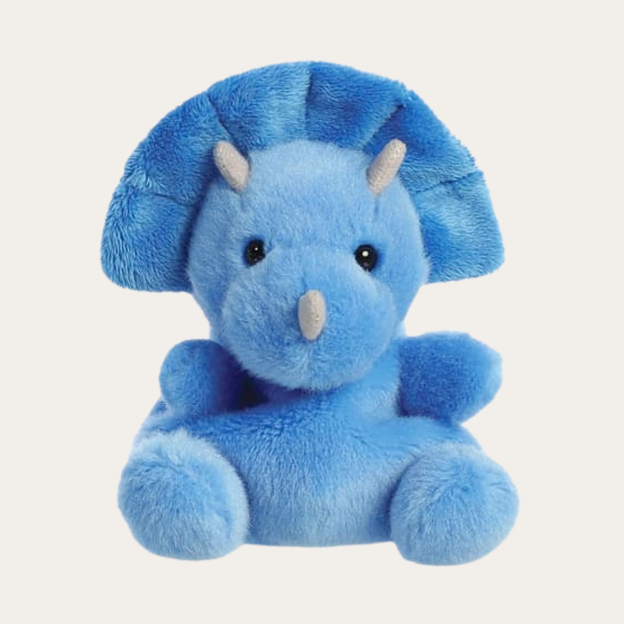 Blue palm pal cute triceratops soft plush toy