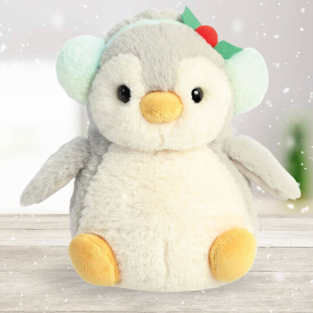 Soft Toy Winter Penguin - Grey – Bumbles & Boo