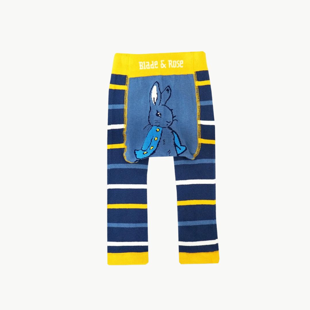 peter rabbit leggins yellow blue