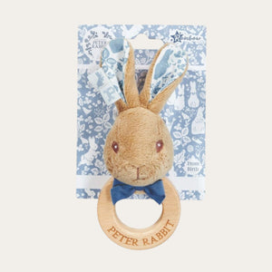 Peter Rabbit baby ring rattle.