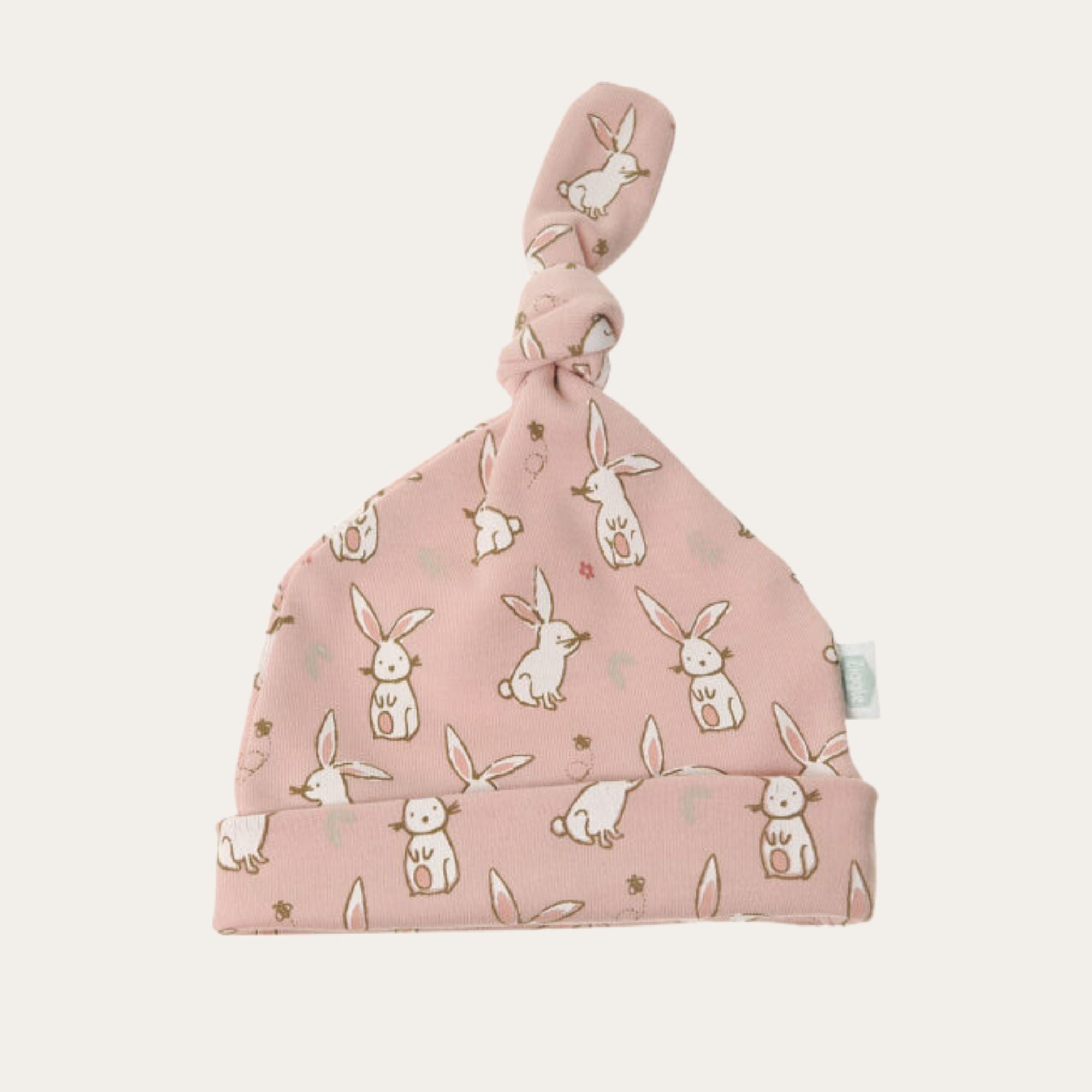 pink baby hat bunnies