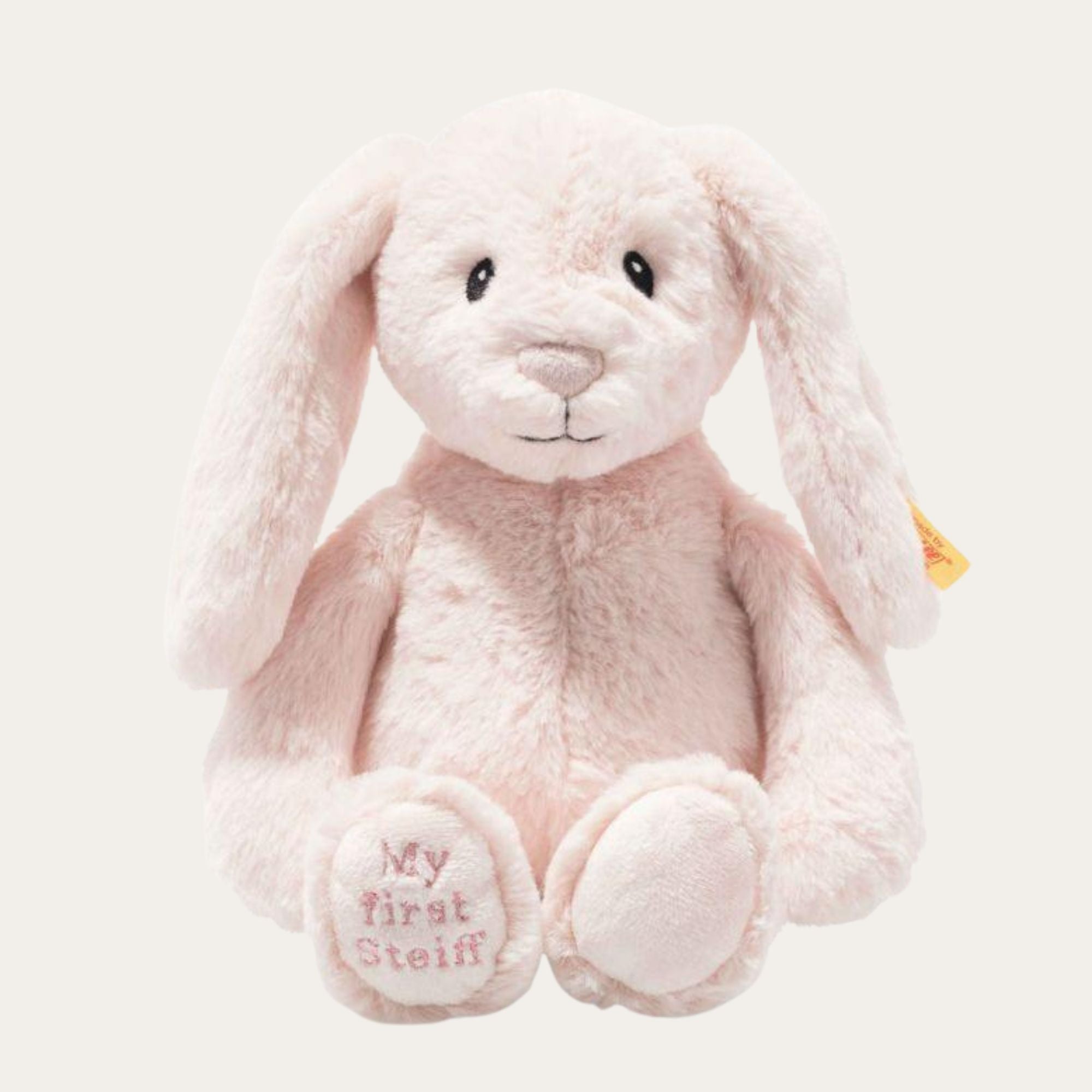 steiff hoppie bunny pink my first steiff