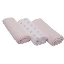 Pink Muslin Squares in Gift Bag