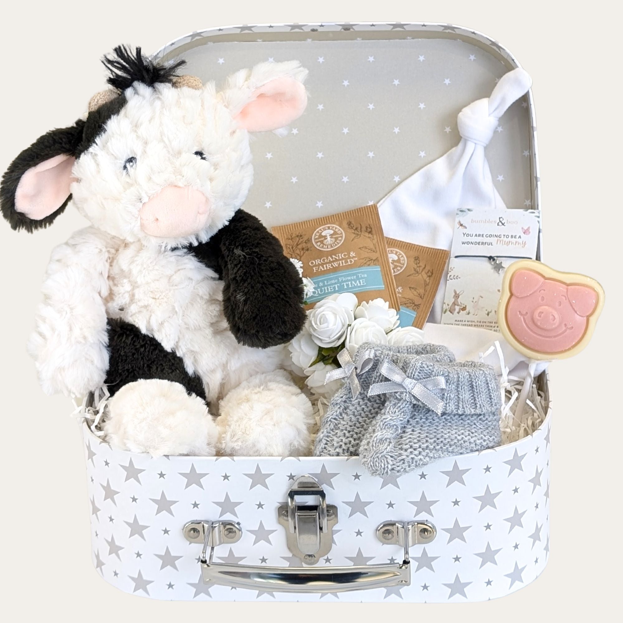 pregnancy keepsake hamper with farmyard theme