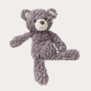 Dark brown teddy bear by Mary Meyer.