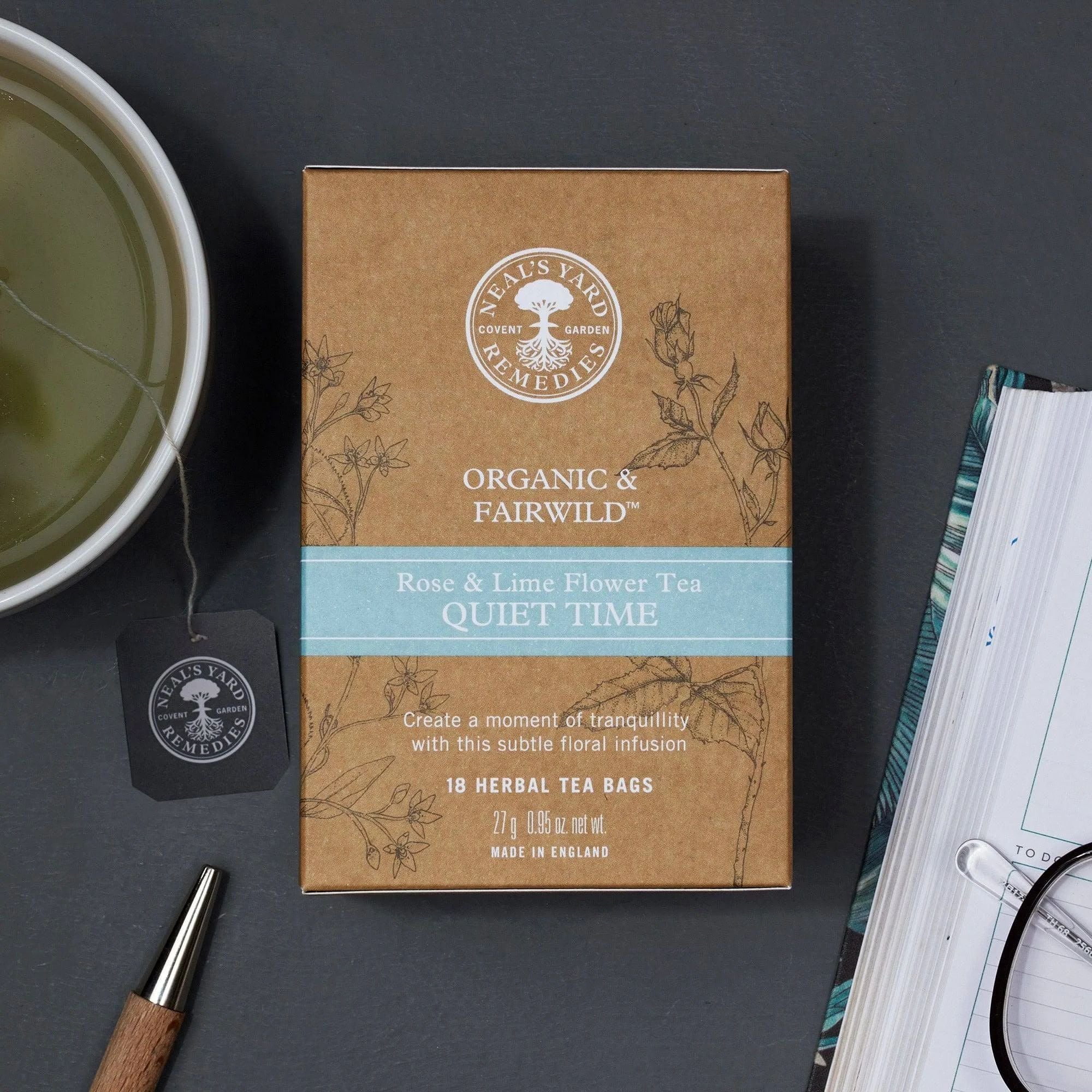 organic quiet time tea bags by neals yard remedies