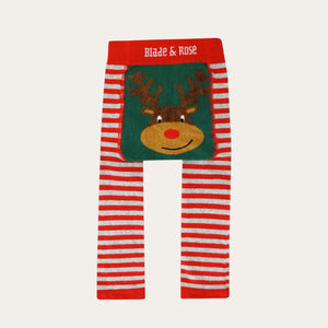 reindeer christmas baby leggins