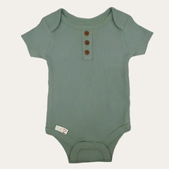 Ribbed Bodysuit - 'Sage Green'