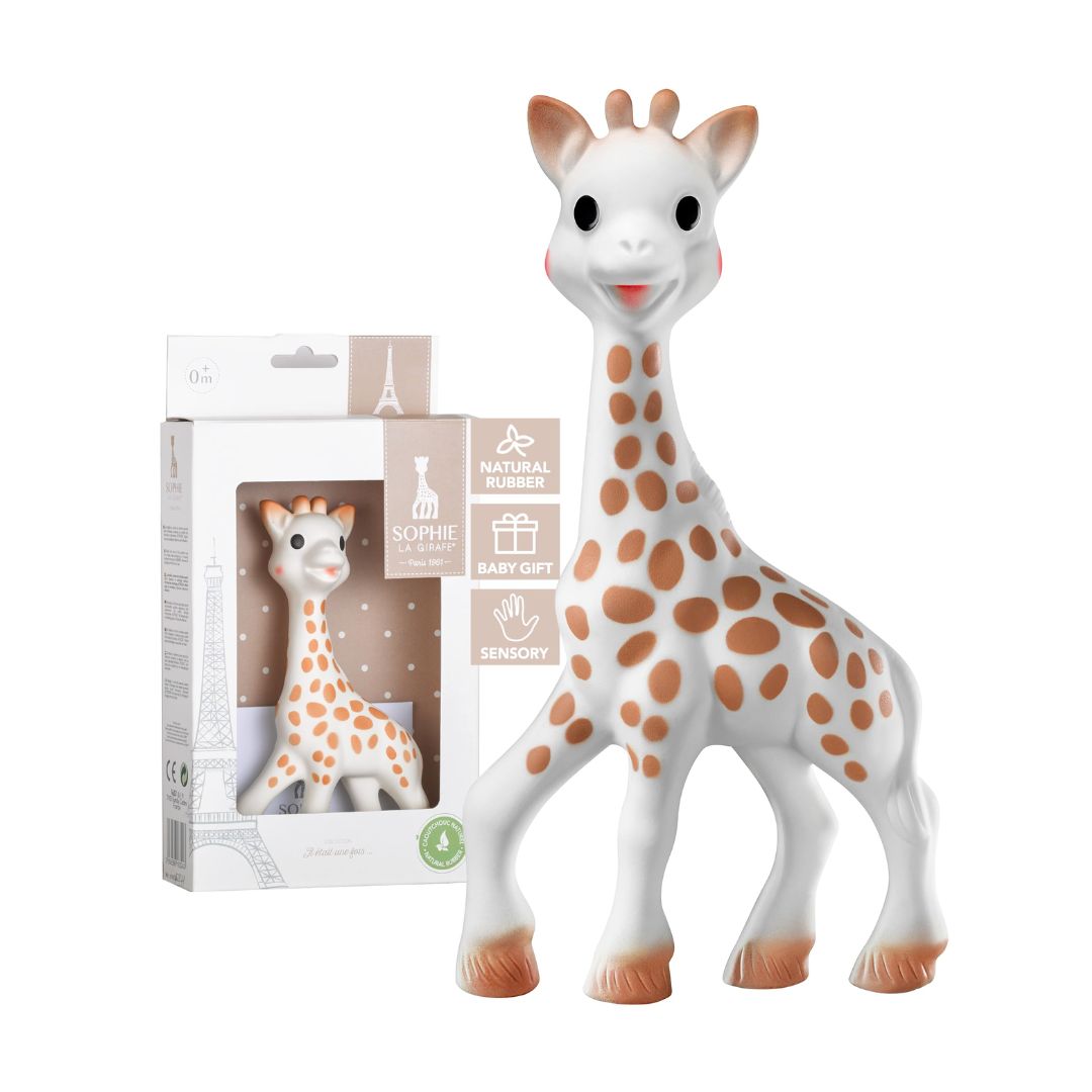 sophie la girafe baby teething toy natural rubber