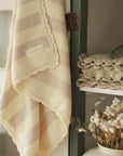 Organic Knit Blanket 'Oat Melange'