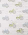 New Baby Gift Set of 3 Large Cotton Blue Muslins