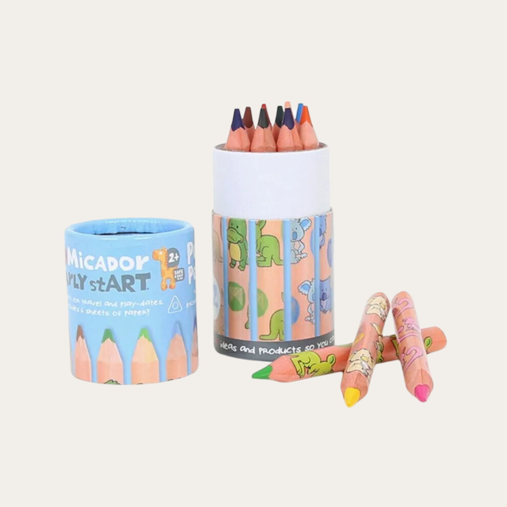 colouring pencils in a box