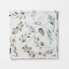 Tubed Bamboo Swaddle Blanket Soft & Breathable Botanical Print