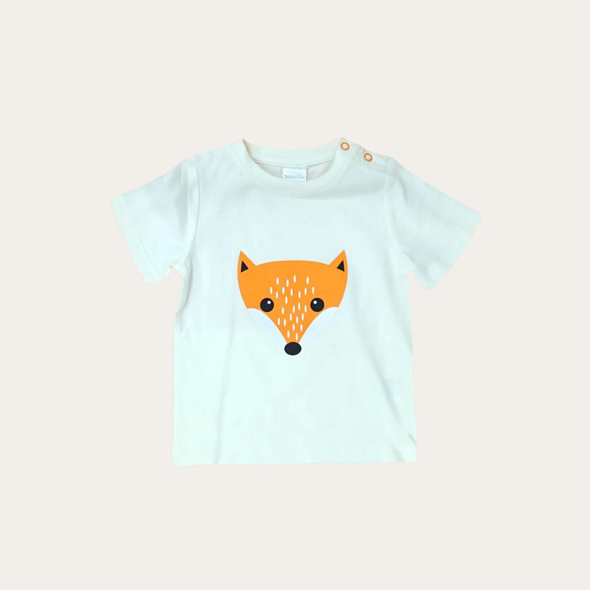 white baby fox t-shirt