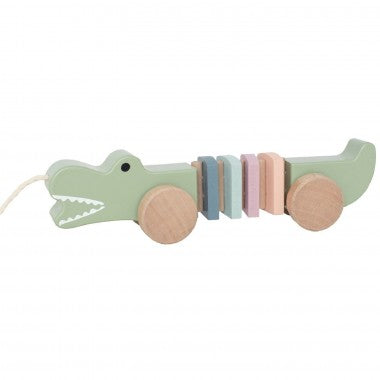 Wooden Pull Along Crocodile Wooden Toy