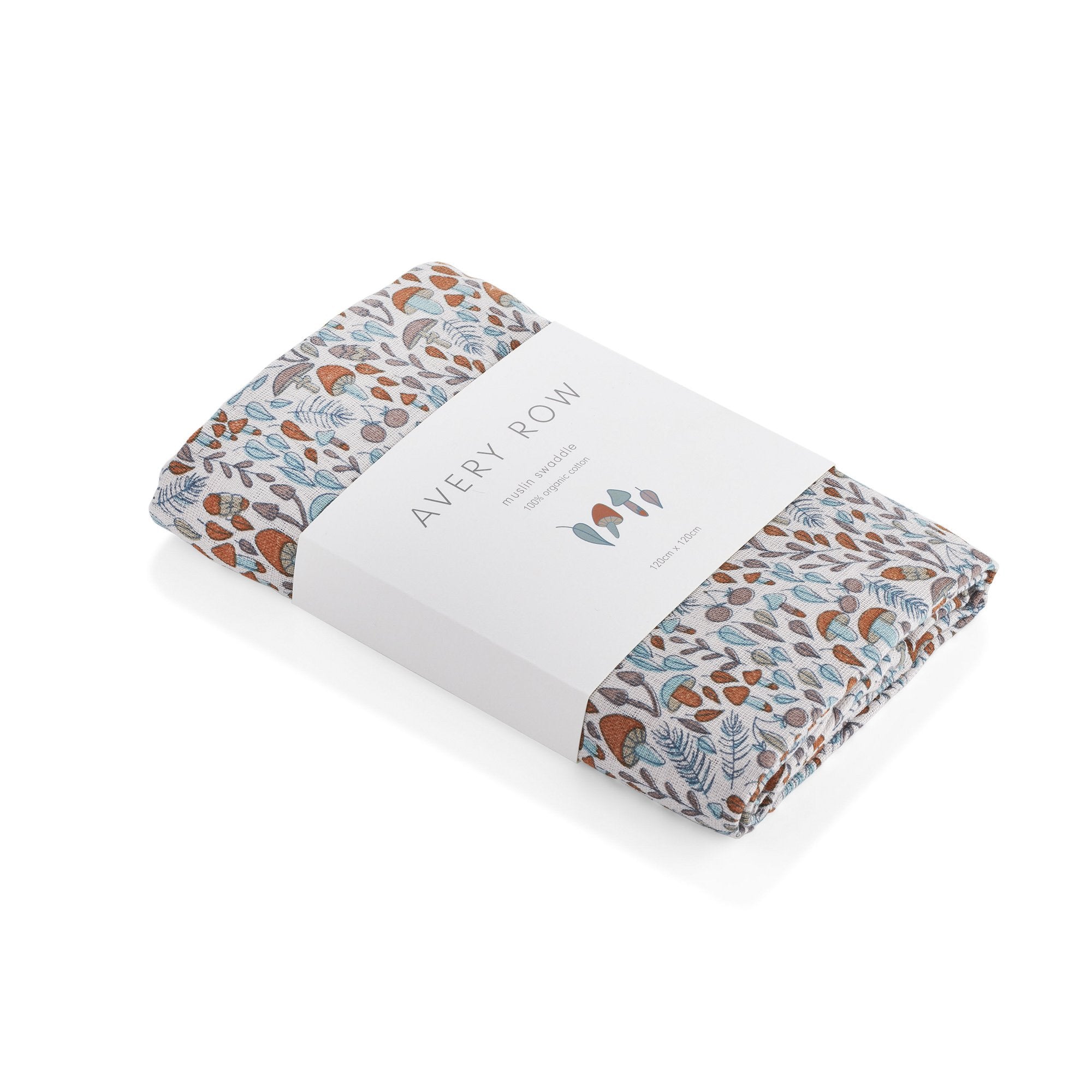 This Woodland design 100% GOTS organic cotton baby muslin swaddle blanket is extra large and incredibly soft.