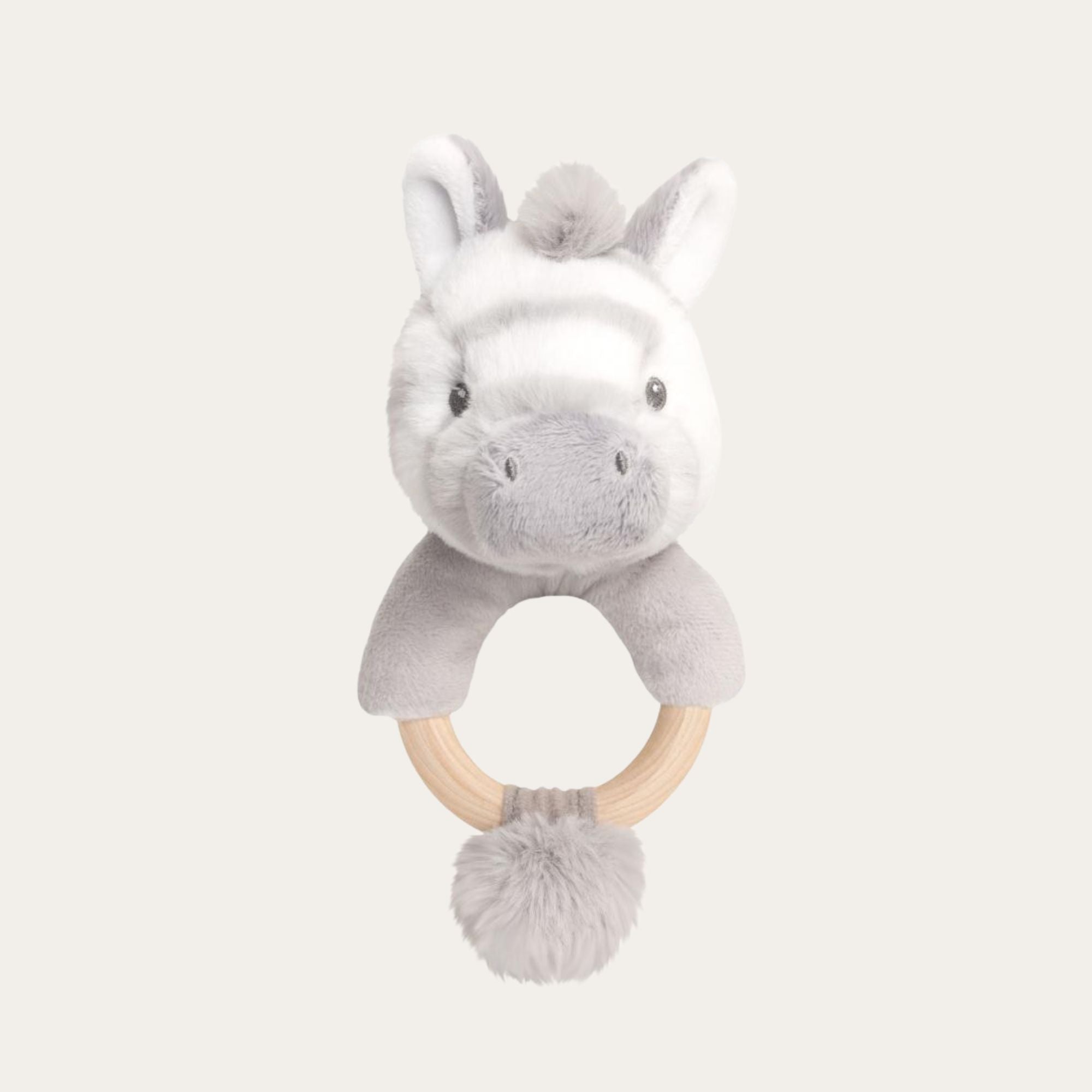 zebra ring baby rattle