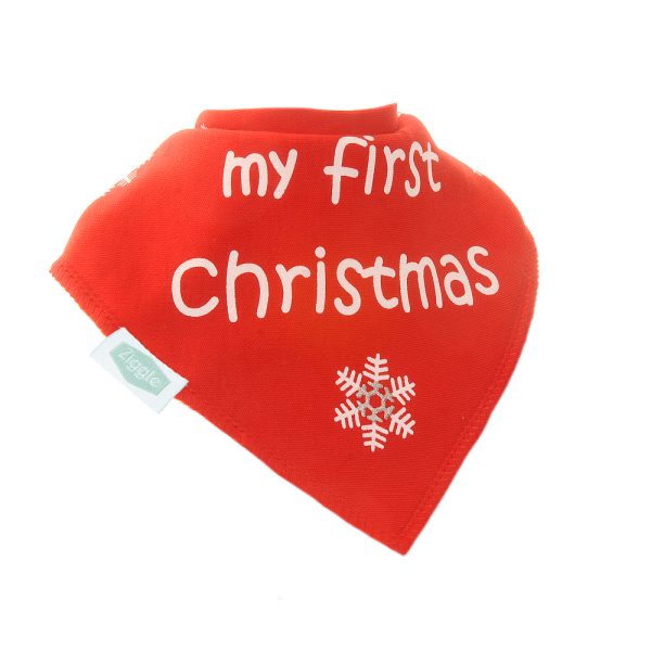 My First Christmas Bandana Dribble Bib