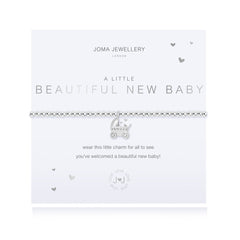 New Baby Bracelet Gift with Pram Charm