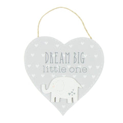 Dream Big' Petit Cheri Heart Plaque