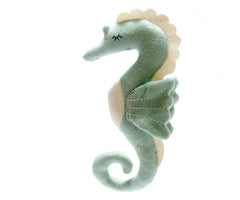 Organic Knitted Seahorse Green