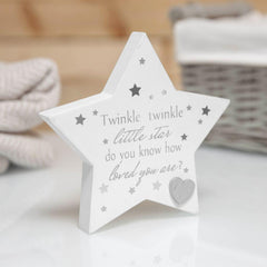 Twinkle Twinkle Little Star Baby Mantel Plaque