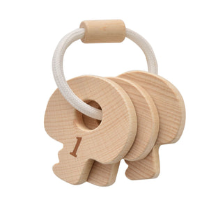 Wooden Numbered Teething Toy Keys